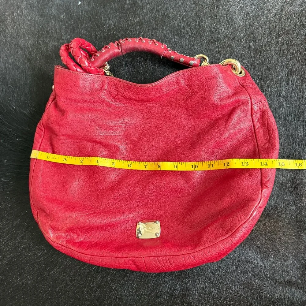 Hard to Find!! Jimmy Choo Red Leather Sky Hobo Bag